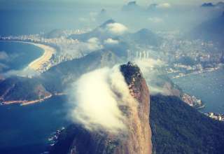 Nuvens sobre a Mata Atlântica do Brasil