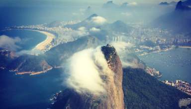 Nuvens sobre a Mata Atlântica do Brasil